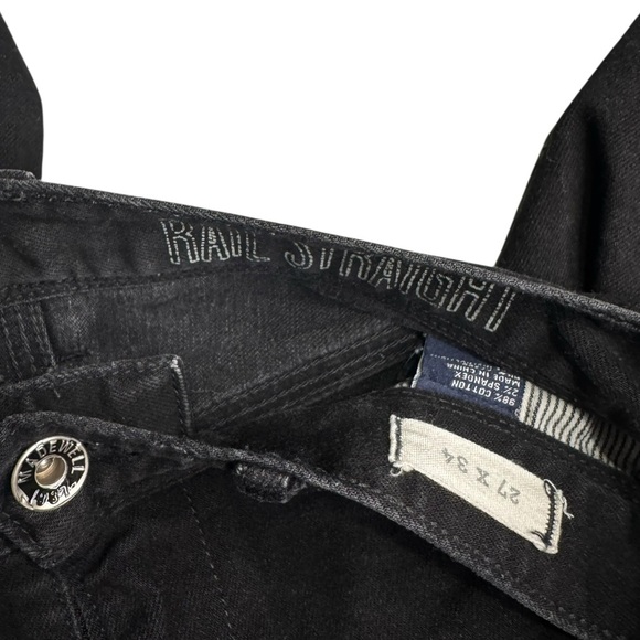 MADEWELL Rail Straight Black Jeans - Straight Leg Size 27x34 - Picture 5 of 7